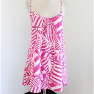 Pink and White Sailboat Lily Pulitzer Sun Dress